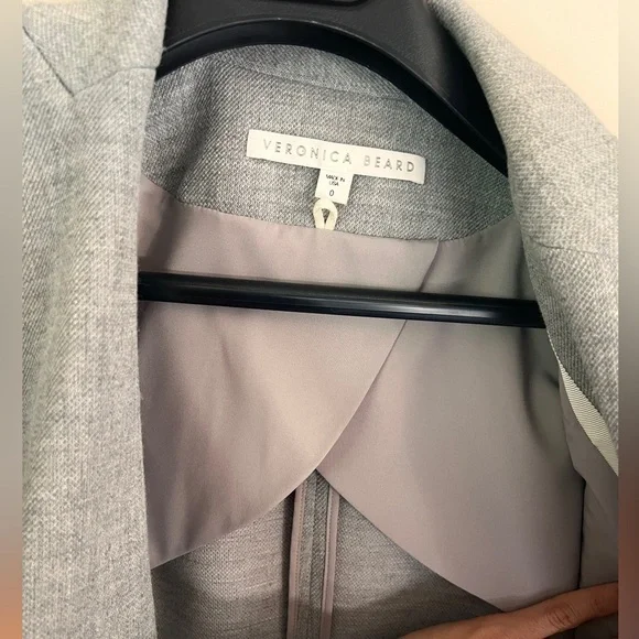 Veronica Beard Daytona Double-Breast Dickey Jacket, light grey gray - Picture 12 of 12